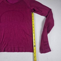 Lululemon Swiftly Long Sleeve Women 8 Magenta Pink Excellent Top (T8)