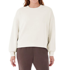 Member’s Mark Women’s Sandwash Crew-Neck Sweatshirt. Size 2XL. Cream. NWT.