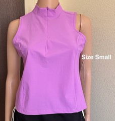 Avia Women’s Tricot Half Zip Tank Top, Size Small , Fleur
