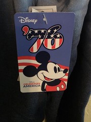 NWT Disney Mickey Mouse USA 250th Anniversary Gradient Hoodie Blue Ombre X Large