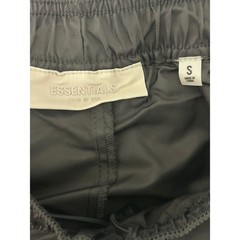 Essentials Fear Of God Women’s Small 100% Nylon Running Shorts In Iron Black
