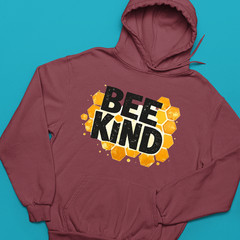 Bee Kind World Bee Day Hoodie Cute Cartoon Bumble Bee Honey Jar Funny Gift