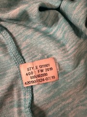 Under Armour HeatGear Pullover Hoodie Womens M Teal Space Dye Loose Fit
