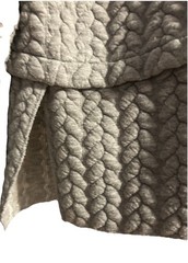 Vanderbilt University Quilted Sweatshirt Women Medium Sleeve Buttons Gray Preppy