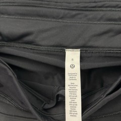 Lululemon Pace Rival Skirt 4-way Stretch Women’s 8 Black Tennis Pickleball