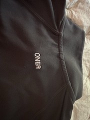 Black Oner Full Zip. Size XS. Great Condition. Soft. Athletic. Lightweight Top