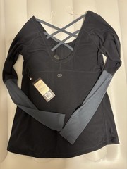 Calia Women’s Cross Back Long Sleeve Tee Medium new tags NOT attached