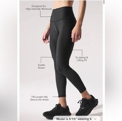 ALO YOGA Airlift 7/8 High Waist Leggings Size XS Teal Agate Active Athleisure