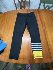 ZYIA Active Bumblebee Light n Tight High Rise Striped Leggings