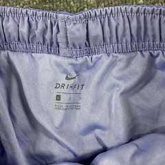 Nike Athletic Shorts Womens Size L Purple Dri-Fit Running Breathable Mesh Trim