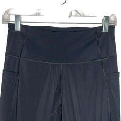 Whoop 4.0 Womens Any-Wear Leggings Size M Black Athletic Zip Pocket Mesh Cut Out