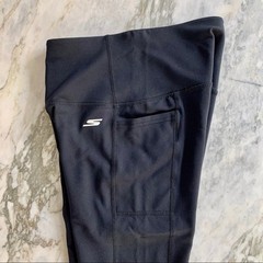 Skechers Womens GoWalk Athletic Casual Pocket Yoga Performance Leggings Black XS