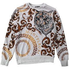 Montfleuri Womens Graphic Sweatshirt Tiger Size S Multicoloured Long Sleeve