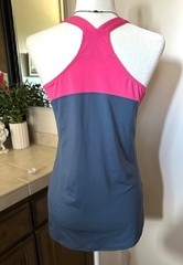 BOLLE Women’s Pink & Gray Blue Athletic Workout Activewear Top Size L