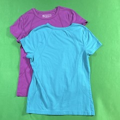 Tek Gear Women’s Short Sleeve Tee Shirt Medium Pink And Blue