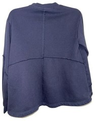 Sweaty Betty Womens L Revive Sweatshirt Size Large 44 Cotton Blue