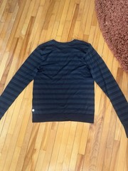Lululemon Women’s Striped Long Sleeve Crew Neck Slim Fit Stretch Top 4
