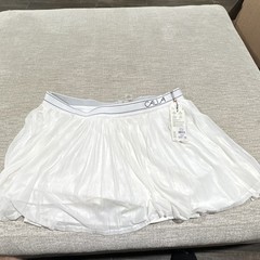 CALIA Women’s White Pleated Tennis Skort Pockets Pull-On XL WAX15225W