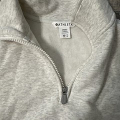 athleta forever fleece 1/4 zip sweatshirt xs