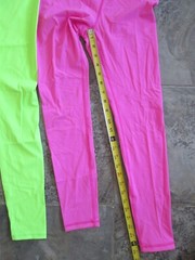 NEW Lot CRZ YOGA Sz. XS 0-2 High Waist Lounge Leggings 25″ Ankle Neon Green Pink