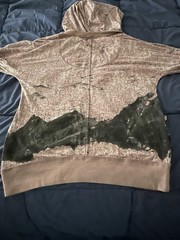 Free People hoodie top nature theme