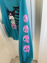 Torrid Sz 3 Sanrio’s Kuromi Crew Neck Light Sweatshirt Teal