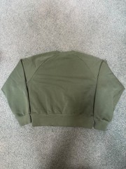 Athleta Forever Fleece Relaxed Crew Sweatshirt in Green NWOT