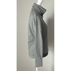 Nike Dri Fit Womens Funnel Cowl Neck Pullover Sweatshirt Gray 860130 Small