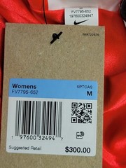 Nike Naomi Osaka Jacquard Jacket Burgundy FV7795-652 Women’s Size Medium RTL$300