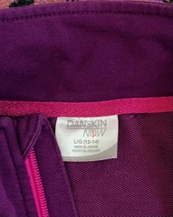 Danskin Purple Activewear Set Jacket Large Pants Medium Athleisure Lounge