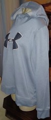 Under Armour Cold Gear Loose Hoodie Adult Womens Large Quilted Logo Sweatshirt