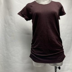Athleta Speedligth Heather tee Size M 100%nylon Short Sleeves Active Athleisure