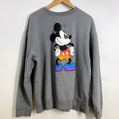 Disney Mickey Mouse Rainbow Pride Sweatshirt Gray Women’s Size XL