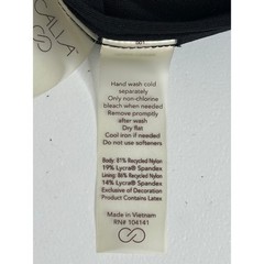 CALIA Mid Rise Utility Swim Skort XL Extra Large Black White Trim Athletic Swim
