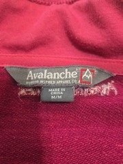 Avalanche Pink Heather Loma Snap Neck Pullover Activewear Sweater, Size Medium
