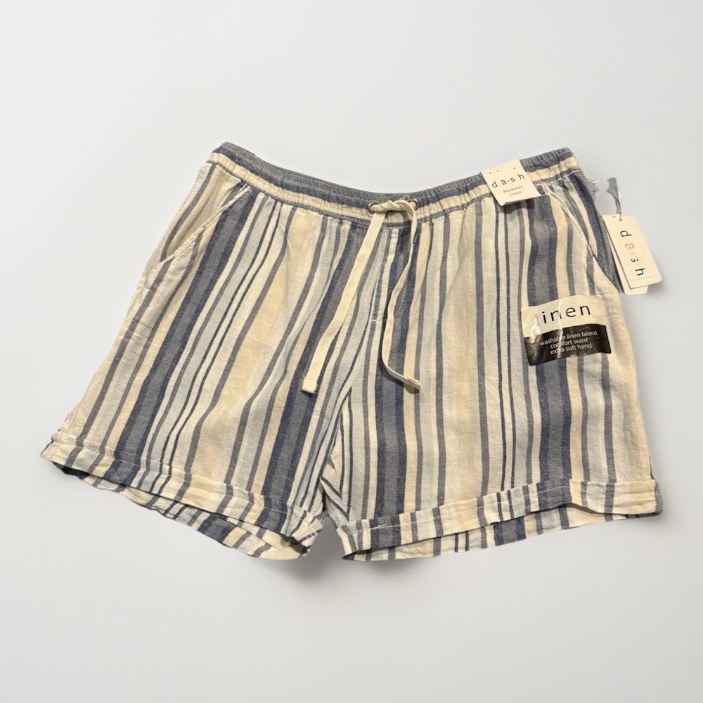 Da-sh Women’s Shorts Washable Linen Rayon Size Large Comfort Waist NEW