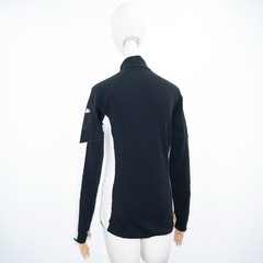 Icebreaker GT Women’s Merino Wool Full Zip Jacket Black White Mid Layer Size S
