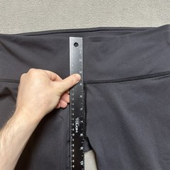 Lululemon Reveal Crop Tights Womens Large Gray/Black Cropped 15″ Inseam LW6HGPS