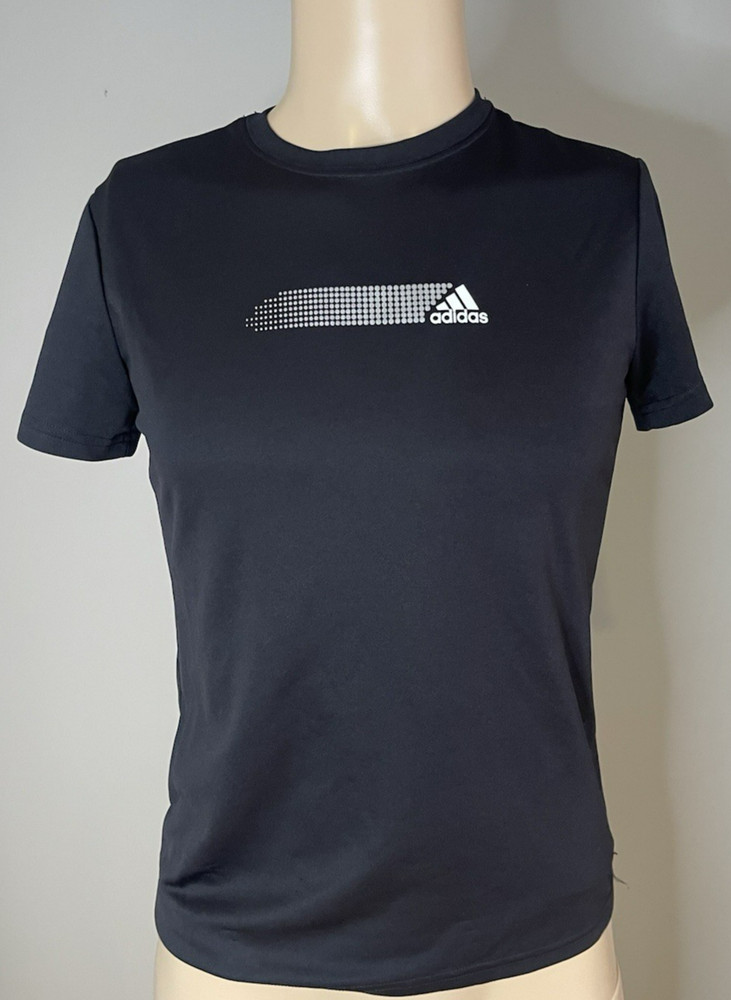 Adidas Active 360 Athletic Black Cap Sleeve Running Top Shirt Women’s Size M