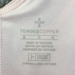 Tommie Copper Shoulder Support Sports Bra Womens Medium Pink Zip Front Znergy