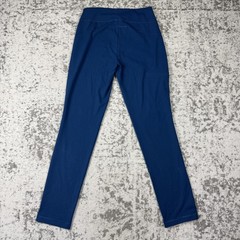 Duluth Trading Co Leggings Womens XS Blue Ankle Stretch Nylon Spandex Pockets