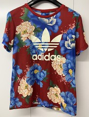 Adidas Activewear Gym Training Top Women’s Size UK 10 Floral Multicoloured