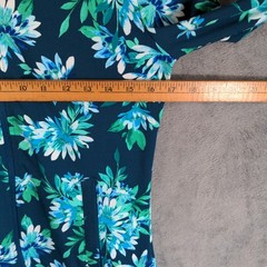 Tommy Bahama Active Floral Zip Front Jacket Sz Small Teal Women Golf Casual