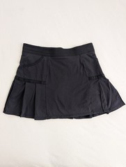 Athleta Any Sport Skort Black Large Pleated Shorts Tennis Golf Skirt Pickleball