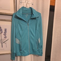 Tangerine Women’s Size Small Full Zip Athletic Jacket Zipper Pockets Thumb holes