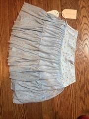 New Blogilates Women’s Ballerina Skort Skirt Blue Orange Citrus Large