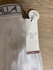 Calia mesh skort womens large court collection pure white New! golf tennis