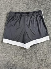 Adidas 3-Stripes Athletic Shorts Womens Large Black 3.5in Inseam Running Gym