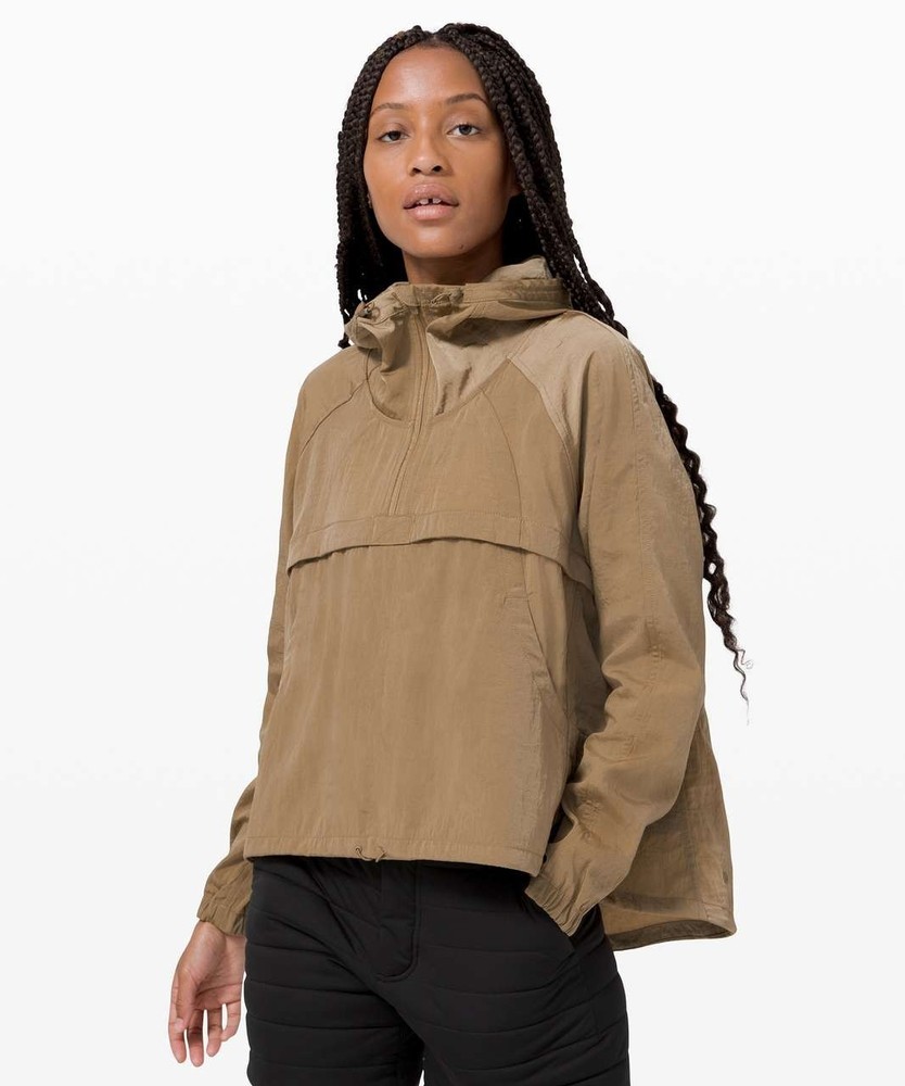Lululemon Seek Vistas 1/2 Zip Lightweight Jacket in Frontier Women L/XL $148