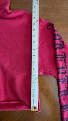 ADAPTATION Hollywood Forever Cropped Hoodie Red Black Gothic Graphic Womens XS